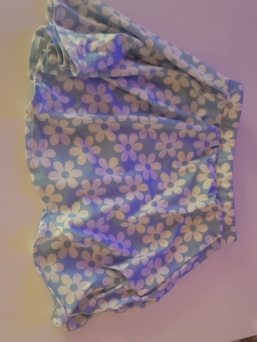 Yogalicious Light Blue Daisy Print Skirt